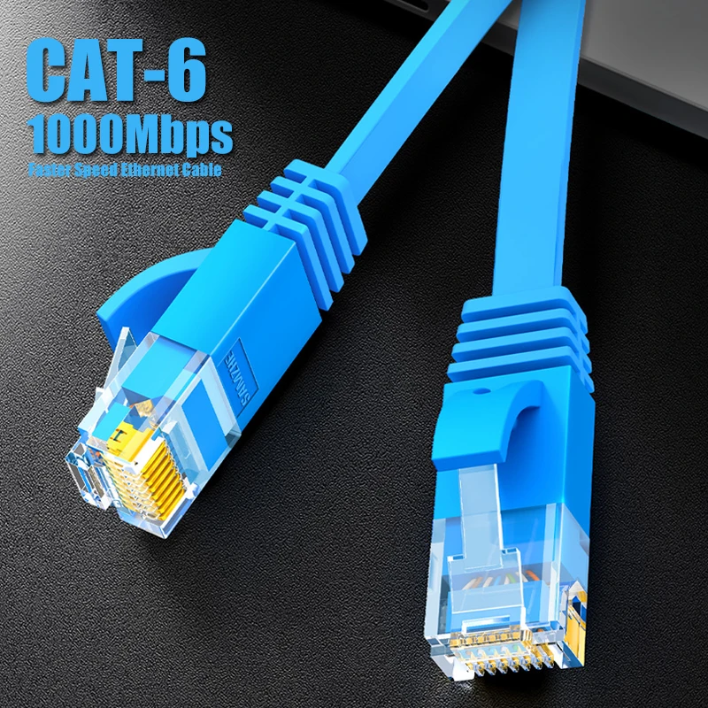 SAMZHE CAT6 плоский Ethernet кабель RJ45 Lan сетевой Патч корд CAT 6 для компьютера роутера