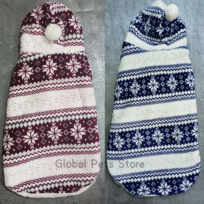 Пальто для больших собак теплая зимняя одежда Рождественская куртка домашних