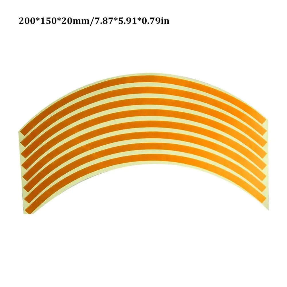 

18 Inch Motorcycle Car Wheel Sticker Wheel Ring Rim Ring Stickers Modified Wheel Stickers Tire Reflective Sticker