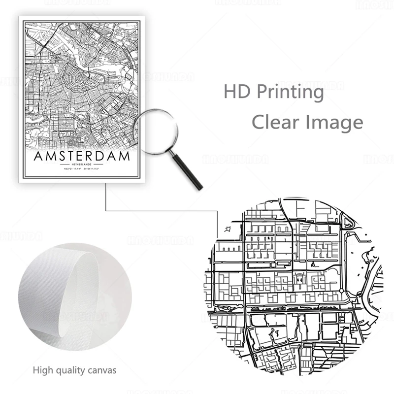 Настенные постеры в скандинавском стиле настенная Картина на холсте с рисунком