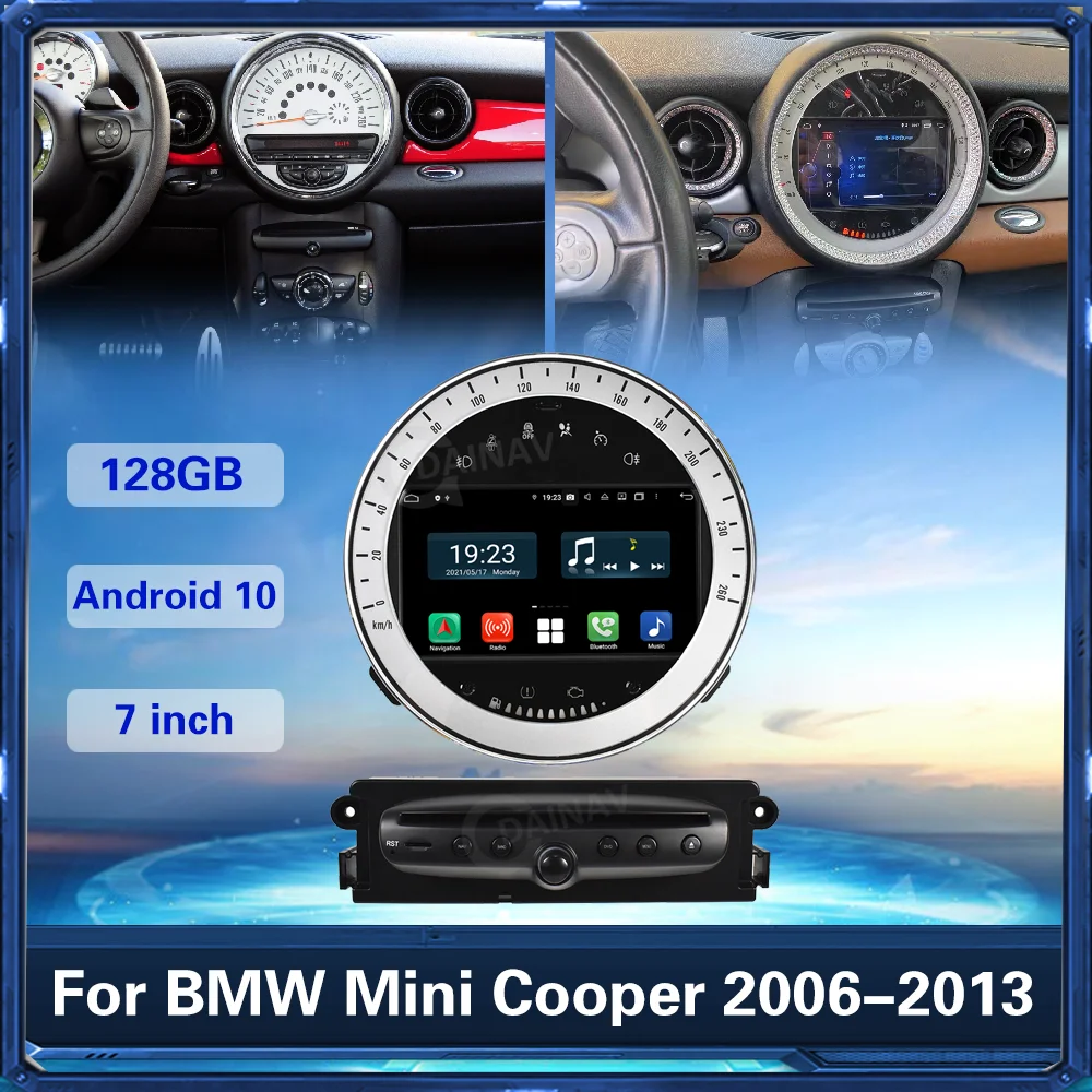 

Android 10.0 6G 128G Car Radio Hexa Core For BMW Mini Cooper 2006-2013 Car DVD GPS Navigation Multimedia Player Tape Recorder