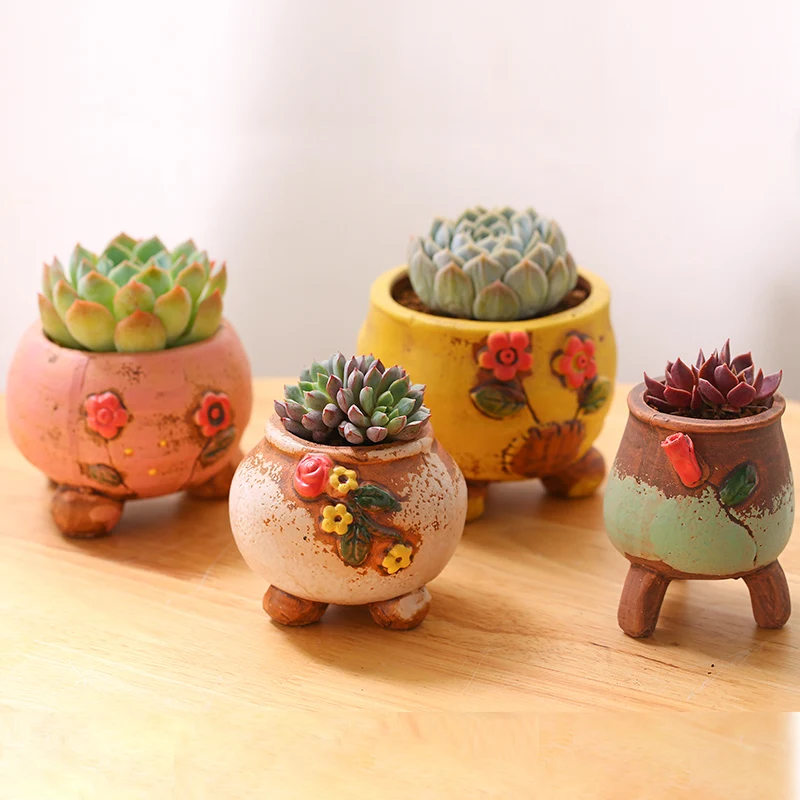 Индивидуальные креативные керамические аксессуары для украшения дома в горшке