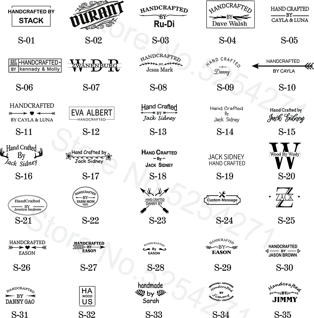 Пользовательский логотип брендинговый Утюг деревянная печать деревянный на