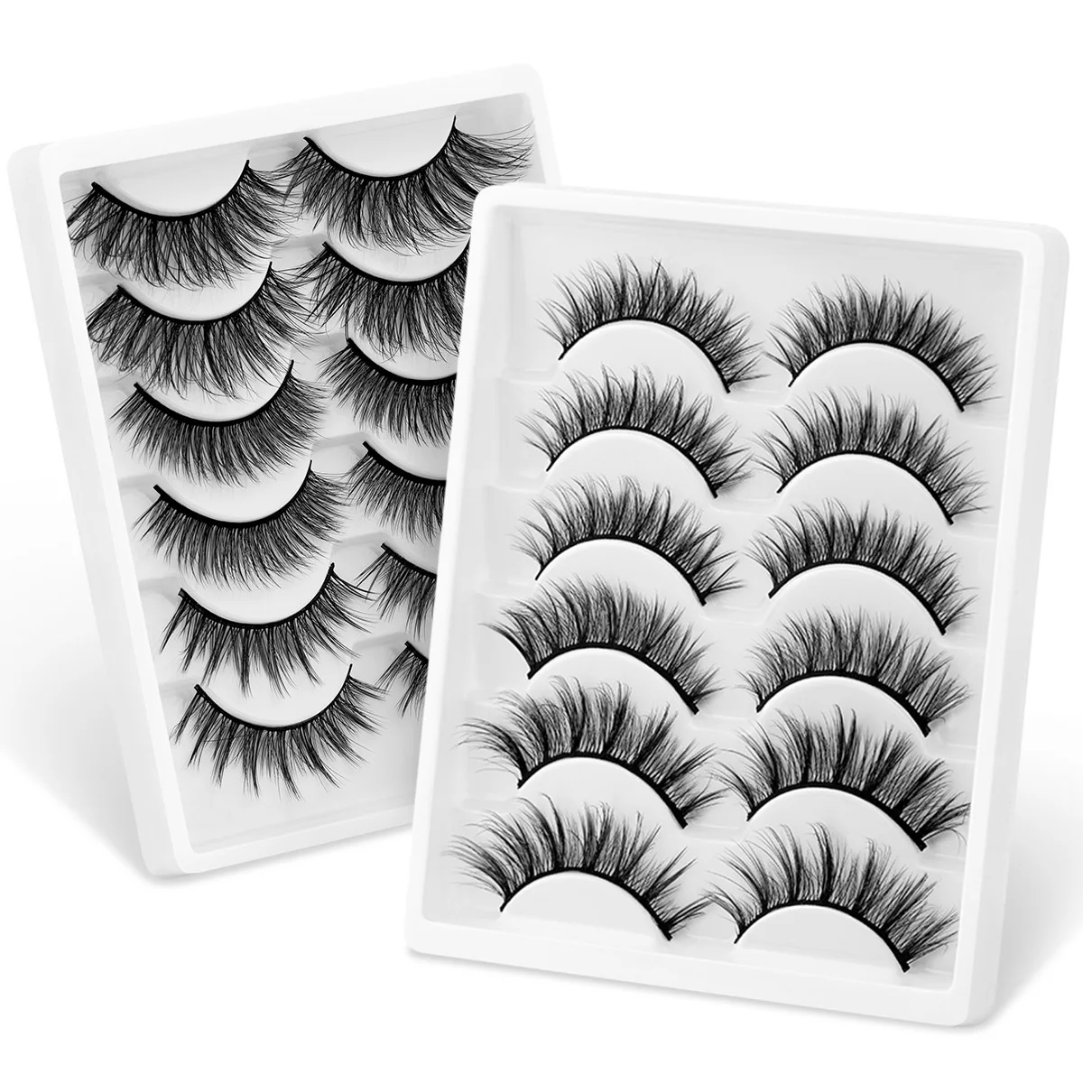 SEXYSHEEP 5/6 Pairs 3D Faux Mink eyelashes False Eyelashes Long Lashes Wispy Makeup Beauty Extension Tools Wimpers 13 Styles | Красота и