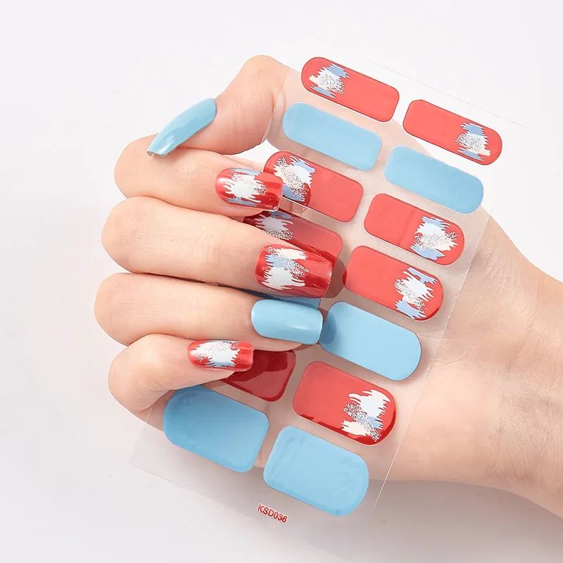 

High Quality DIY Handmade Nail Sticker Waterproof Gradient Decal Decal Manicure Skill Ornament