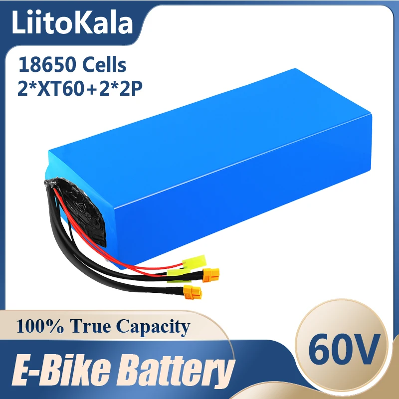Литий-ионный аккумулятор LiitoKala для электровелосипеда 60 В 1800 Вт 20 Ач 30 40 50 |