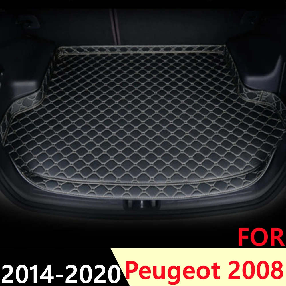 

SJ High Side Custom Fit All Weather Car Trunk Mat Rear Cargo Liner Cover Carpet Pad Fit For Peugeot 2008 2014 2015 2016-2020