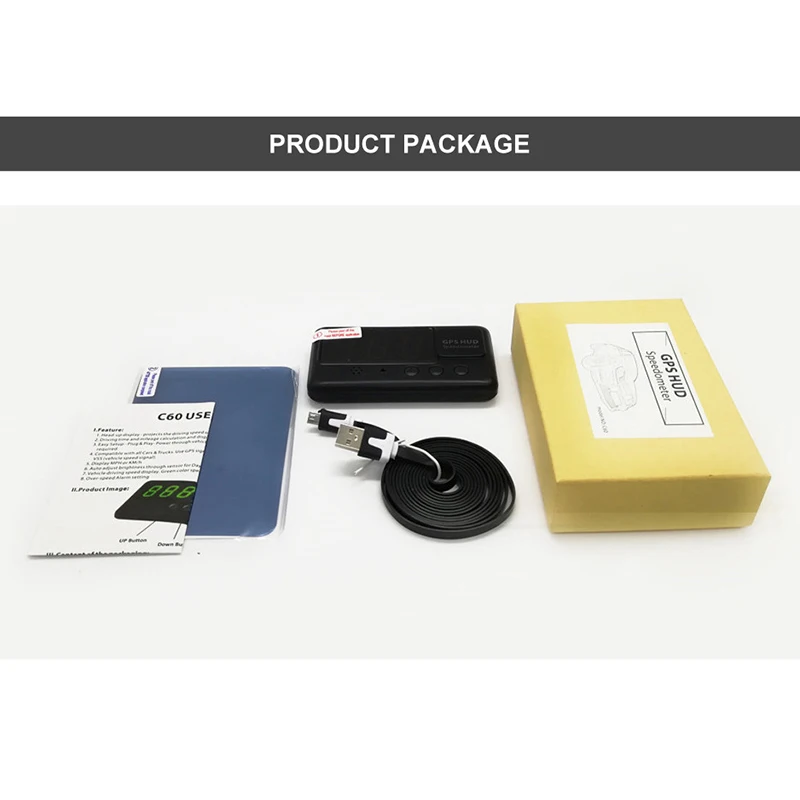 

Hot Universal Heads Up Display Car Speedometer Digital Speed Projector with Over-speed Alarm J99