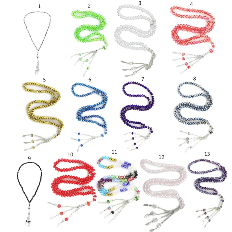 Кристальные бусины для молитв в стиле тасбих искусственные мусульманском 99