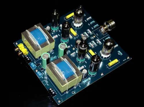 Усилитель трубки Douk Audio 6N2 + 6AQ5(6005) с нажимной кнопкой Комплект сделай сам для