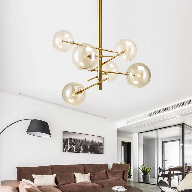 Европейский современный креативный стеклянный подвесной светильник волшебные