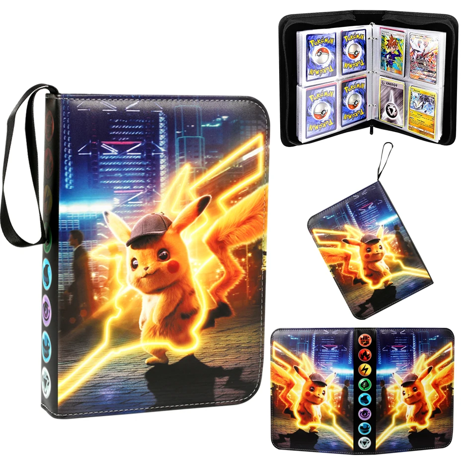 Tarjetas de Pok&eacute;mon para ni&ntilde;os, &aacute;lbum de colecci&oacute;n, juego de cartas coleccionables, 200-400 Uds.-4
