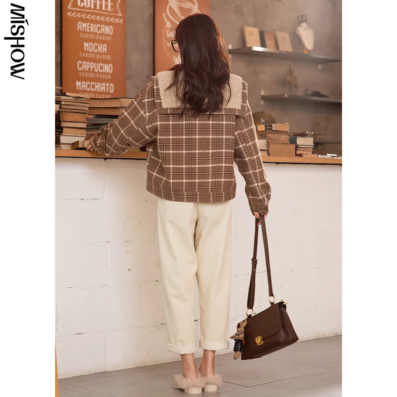 : Для 2020 Зимняя шерстяная одежда пальто для женщин куртка уличная Верхняя теплое