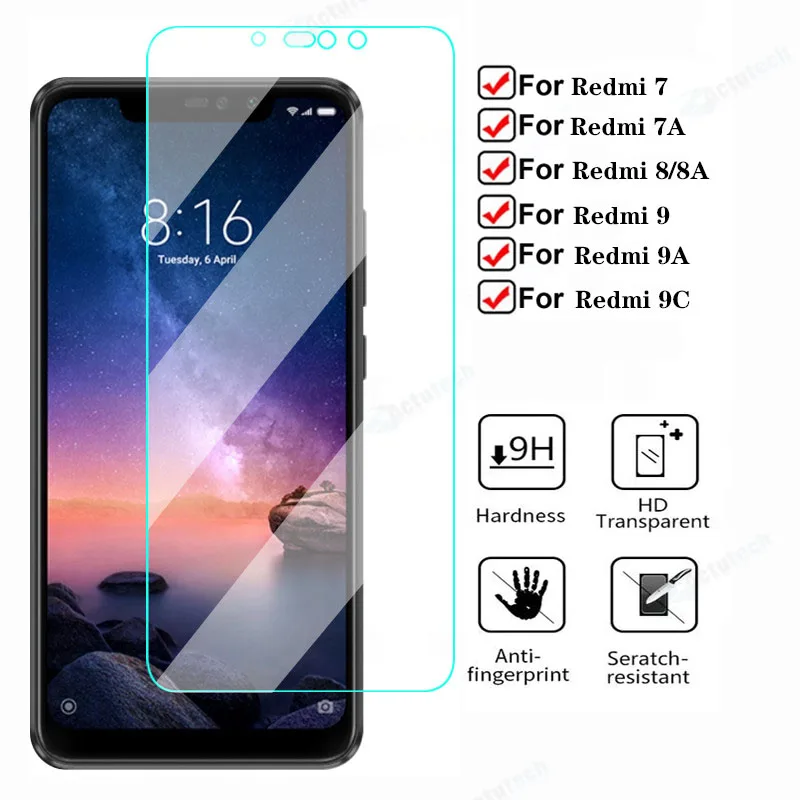 9H Protection Glass For For Xiaomi redmi 7 7A Screen Protector for redmi 5 5A Plus Tempered Glass for redmi 6A Security Film