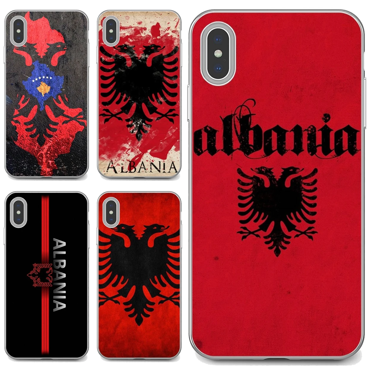 Мягкий чехол из ТПУ для LG K10 K8 K7 K4 Nokia X6 2 3 5 6 8 9 230 3310 1 7 Plus 2017 2018 с флагом Албании -