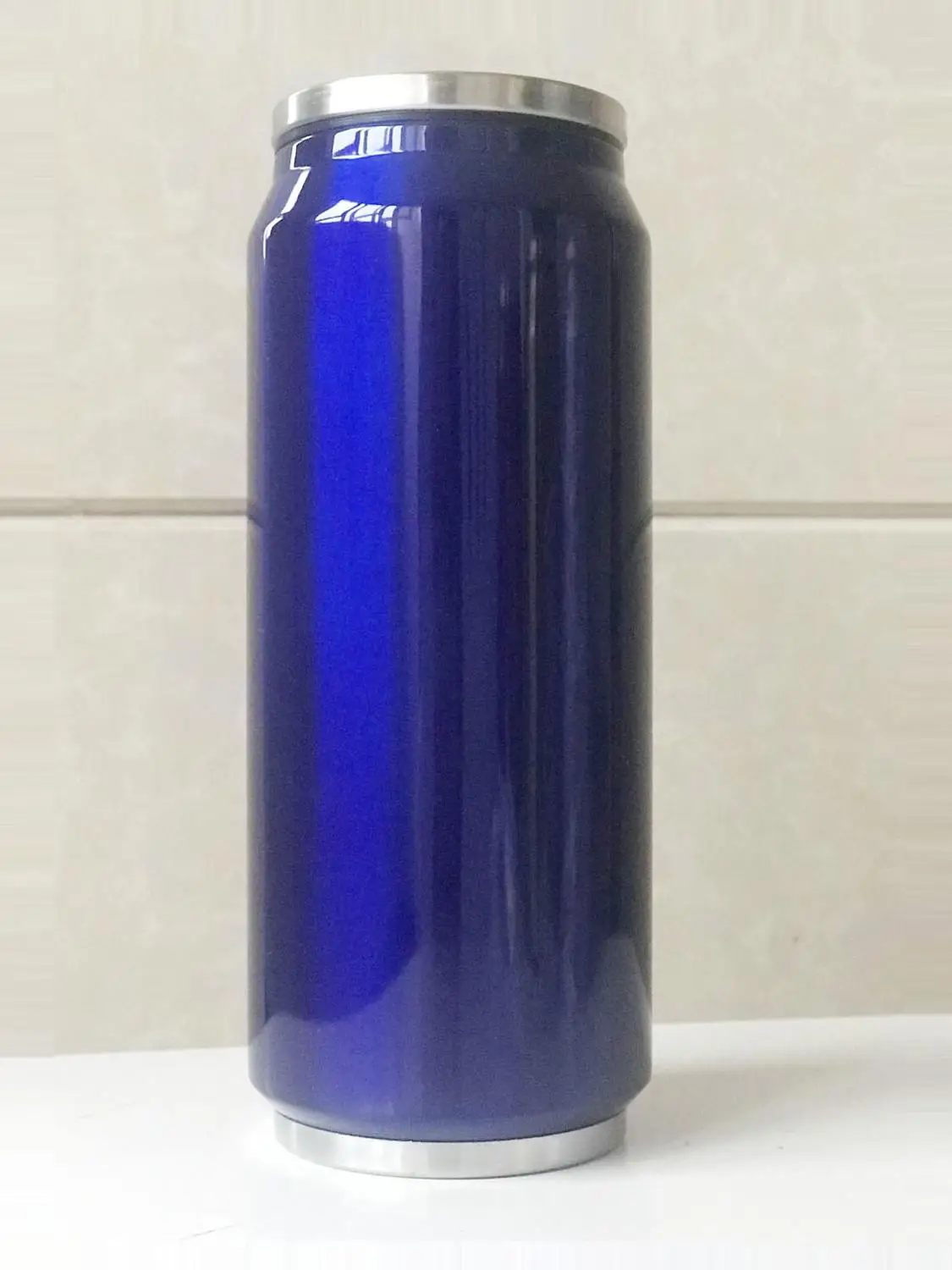 Blue Банки из нержавеющей стали, присоски, спортивные колы, Детские присоски, подарки, заказной логотип, бутылка для воды - Цвет: Blue