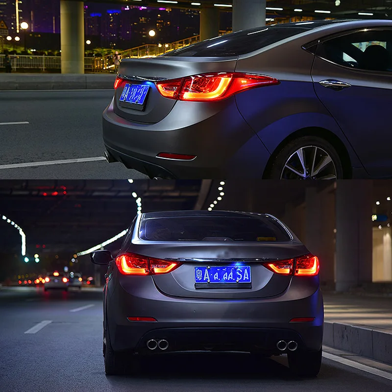 Светодиодный задний фонарь светильник для Hyundai Elantra 2012 2013 2014 2015 2016 2017 красный