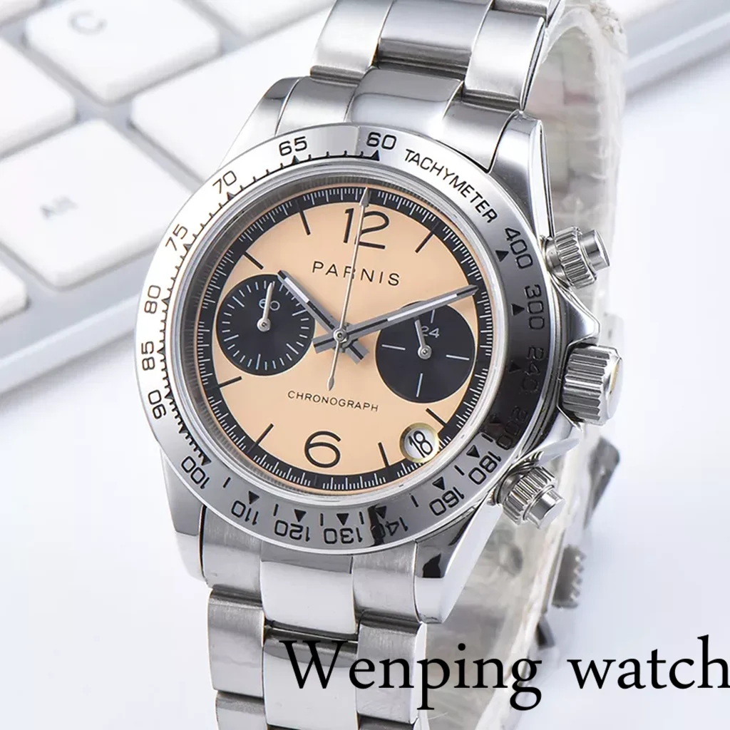 Мужские водонепроницаемые кварцевые часы с серебристым циферблатом и