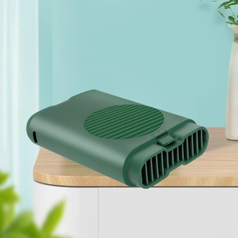 

Portable Hanging Neck Waist Fan USB Flashlight 3 Speed Adjustable Air Cooler Handheld Personal Cooling for Travel Sports Office