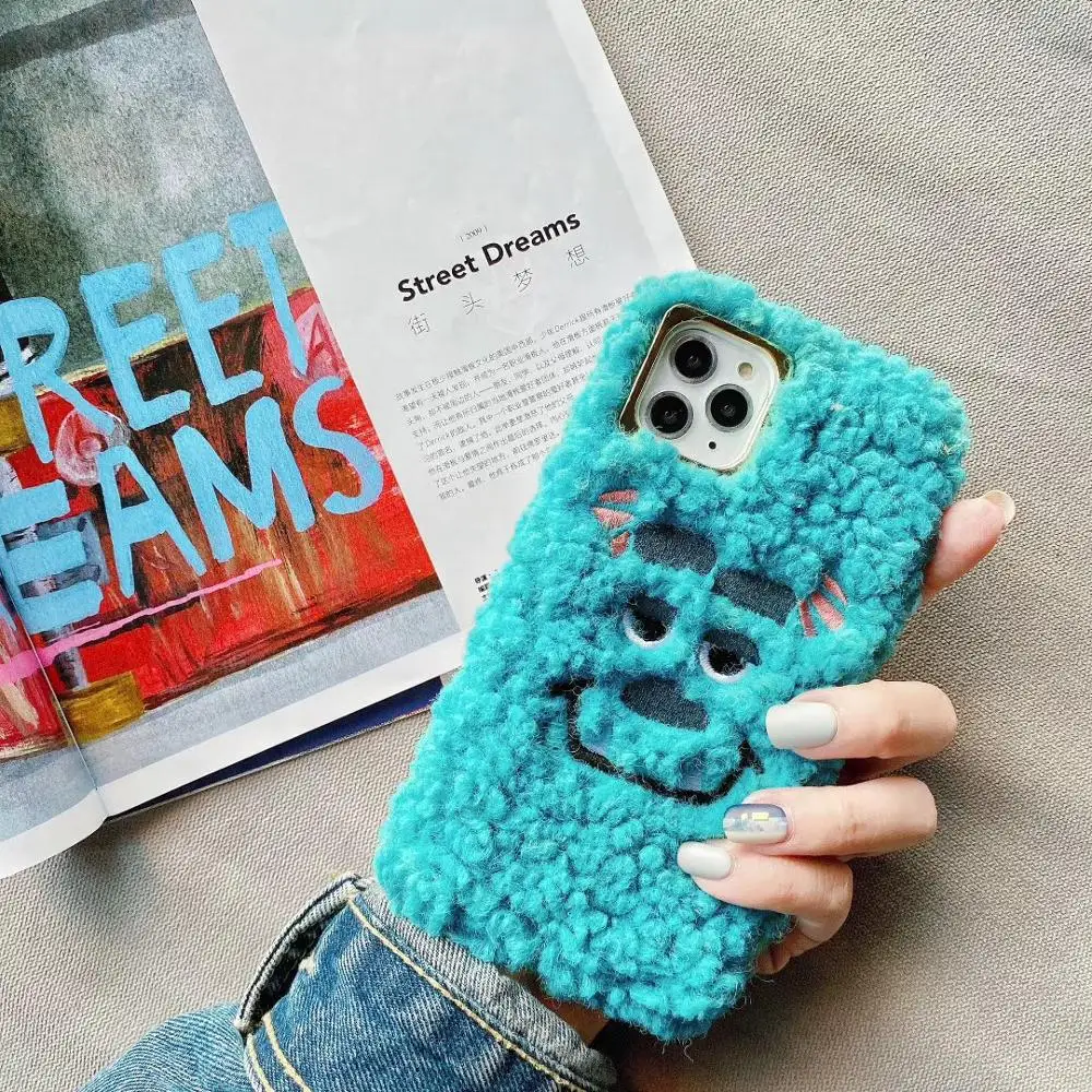 Для iPhone 11 Pro Max X XS XR Duffy Bear Monsters Tom Jerry Forky меховой пушистый теплый чехол для iPhone 7 8 Plus - Цвет: 7
