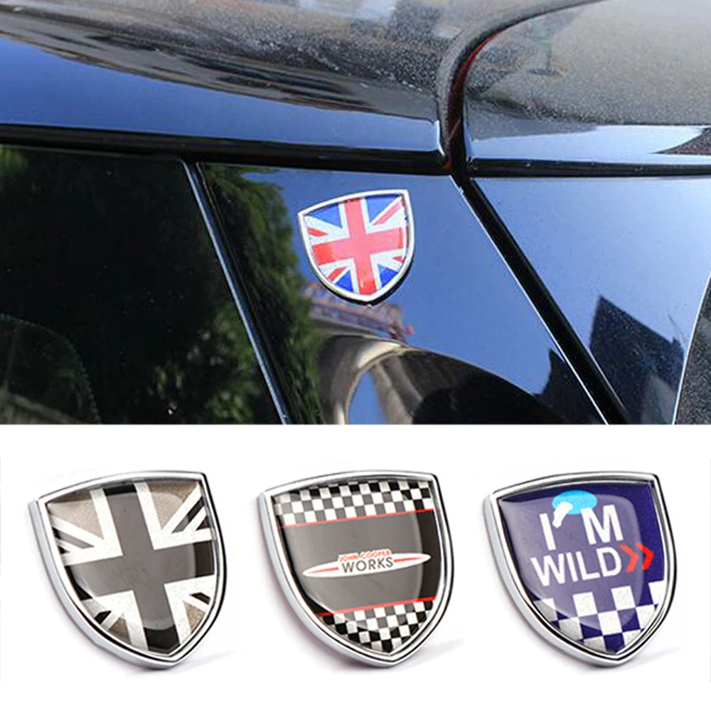 

Car Metal Emblem Badge Sticker Decoration For Mini Cooper JCW R53 R55 R56 R60 R61 F54 Clubman F55 F56 F60 Countryman Accessories