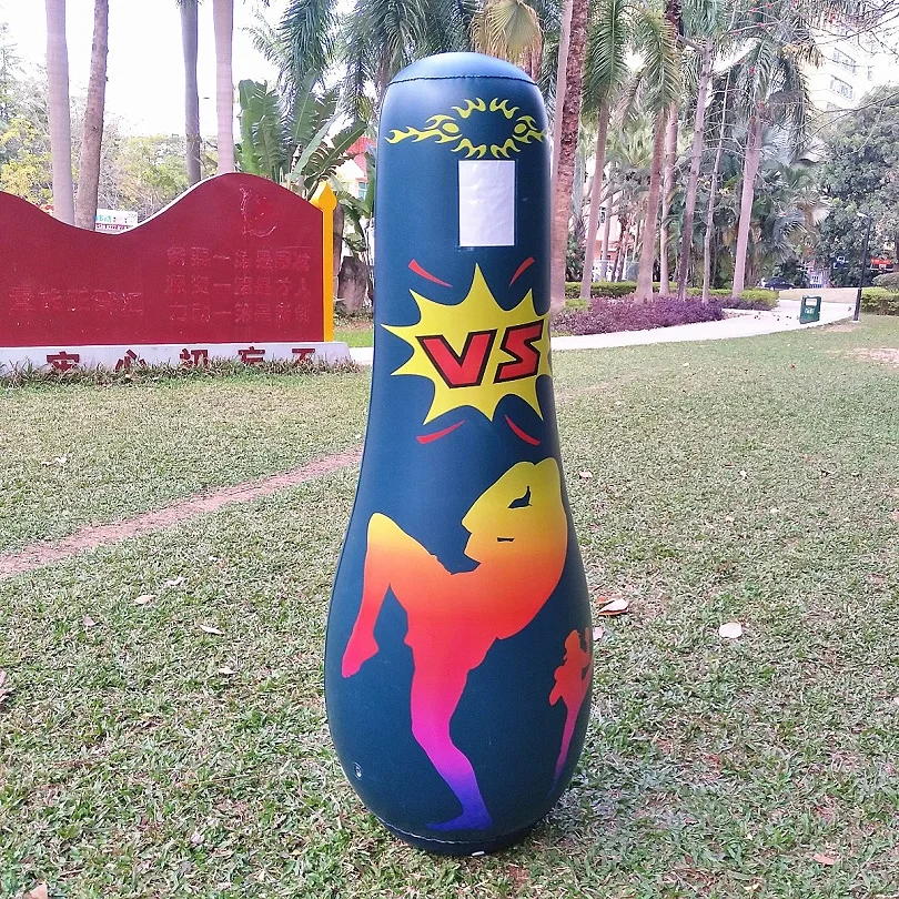 

Rooxin Boxing Bag Adult Punching Bag Inflatable Tumbler Sandbag Vertical Boxing Training Pillar Gym Boxing Muay Thai Exercise