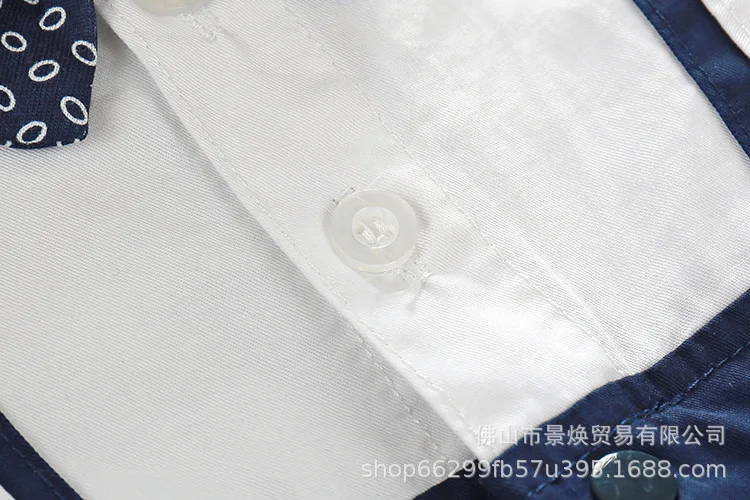 Одежда для малышей Летние Короткие хлопковые ползунки мальчиков Модный дизайн