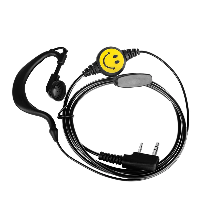 5 шт. Walkie Talkie Smile Face гарнитуры для Baofeng наушники с головным убором в стиле Смайлики