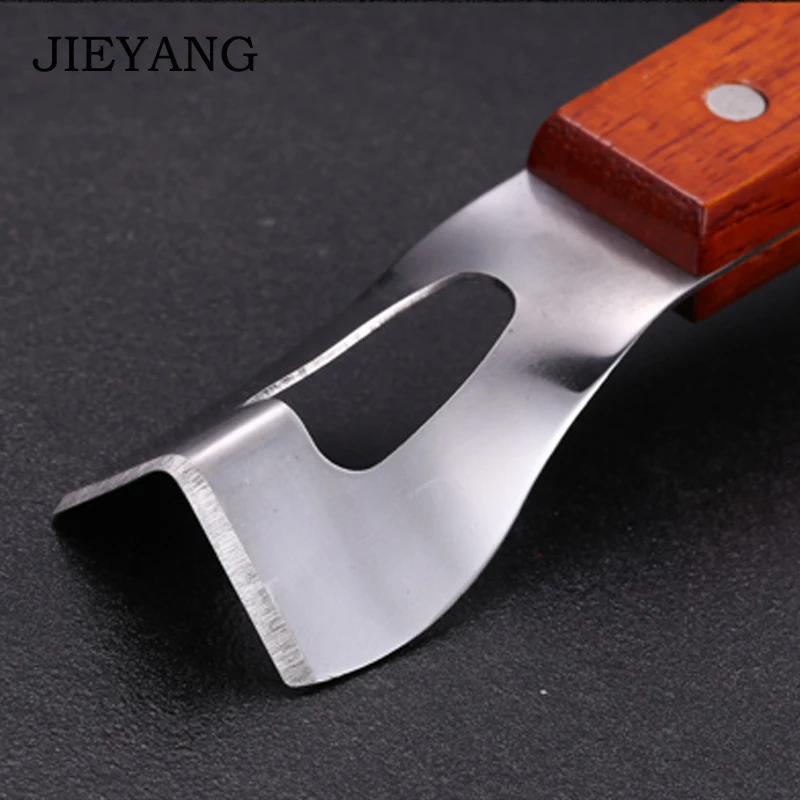 Нож для резки сыра с деревянной ручкой из дуба и бамбука твердая древесина четыре