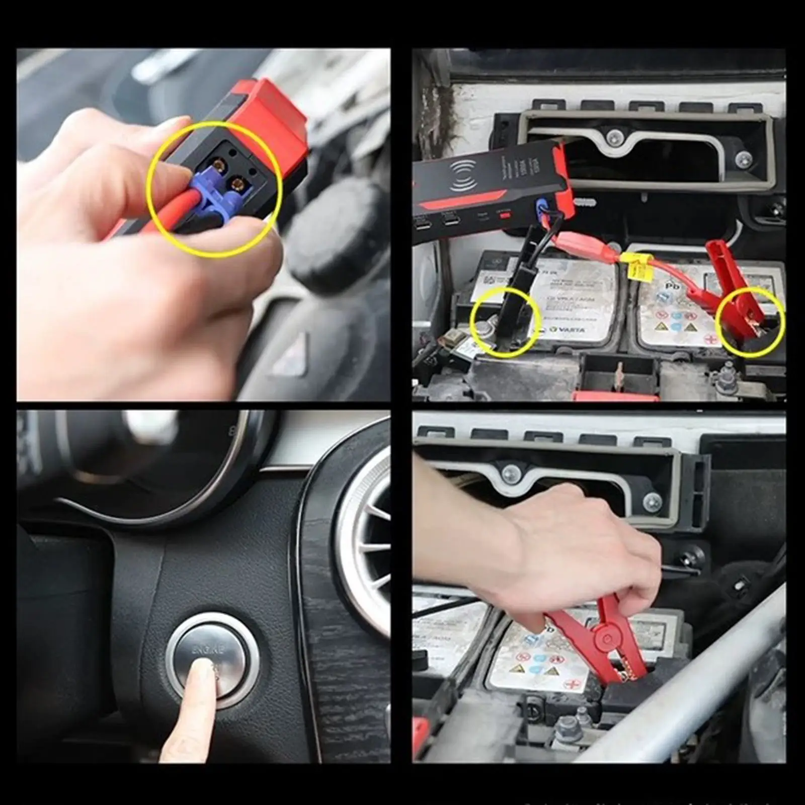 22000mah car jump starter power bank battery starter mobile phone charger portable charger emergency car battery booster free global shipping