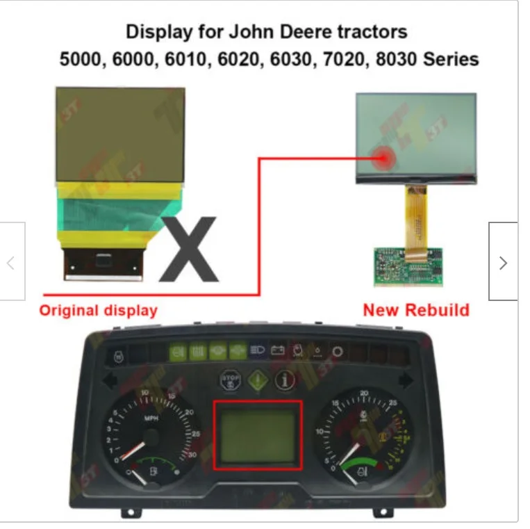 Yeni LCD ekran John Deere traktörler için gösterge paneli piksel eksik tamir