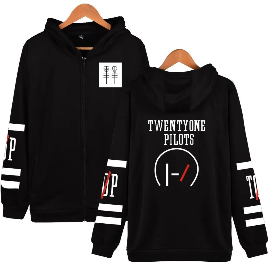 Мужские и женские толстовки ZOGAA Twenty One Pilots в стиле хип-хоп с музыкальным символом