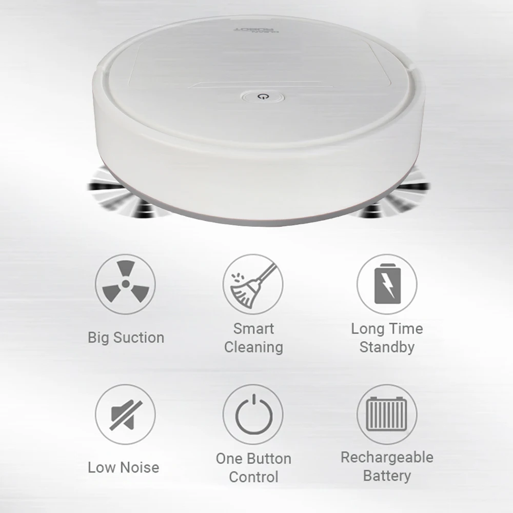 Intelligent Vacuum Cleaner Robotic Floor Sweep Machine Rechargeable Electric Robot Mopping Sweeping | Дом и сад