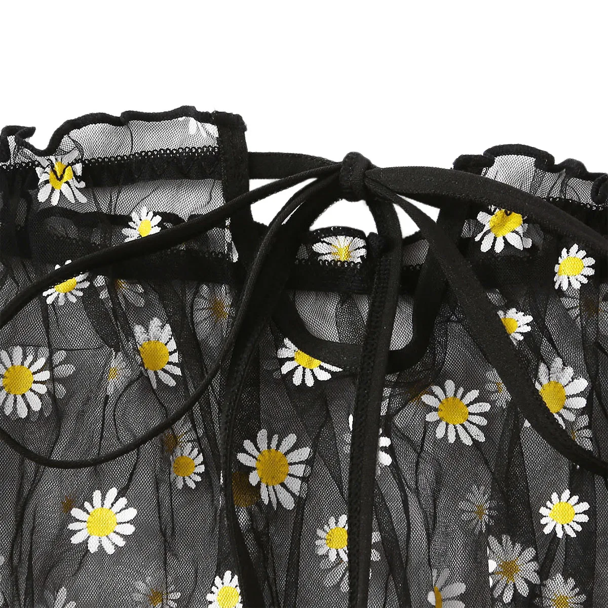 Женские привлекательные полусапожки с открытыми плечами цветочным принтом