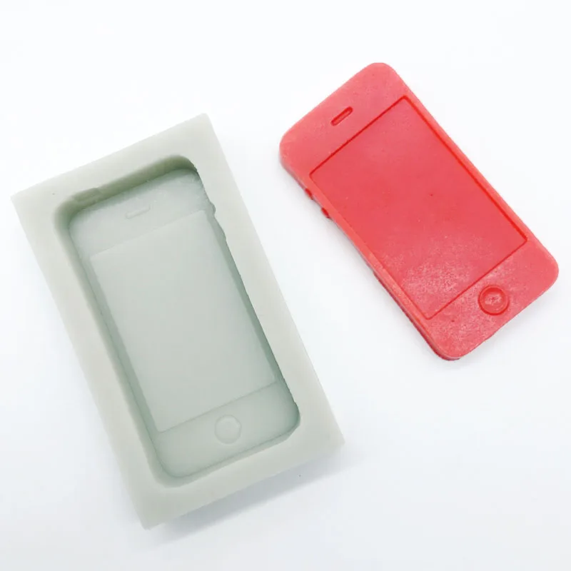 

Mobile phone shape soap silicone mold DIY dough sugar flower cake tool