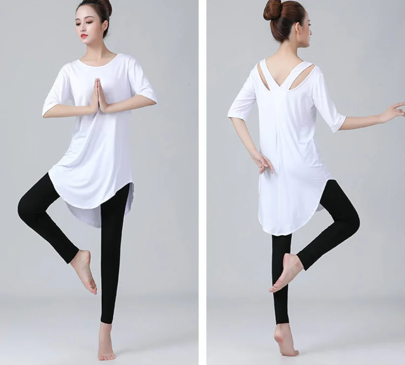 

2021 new hot sale beautiful back strap long yoga fitness suit two-piece suit