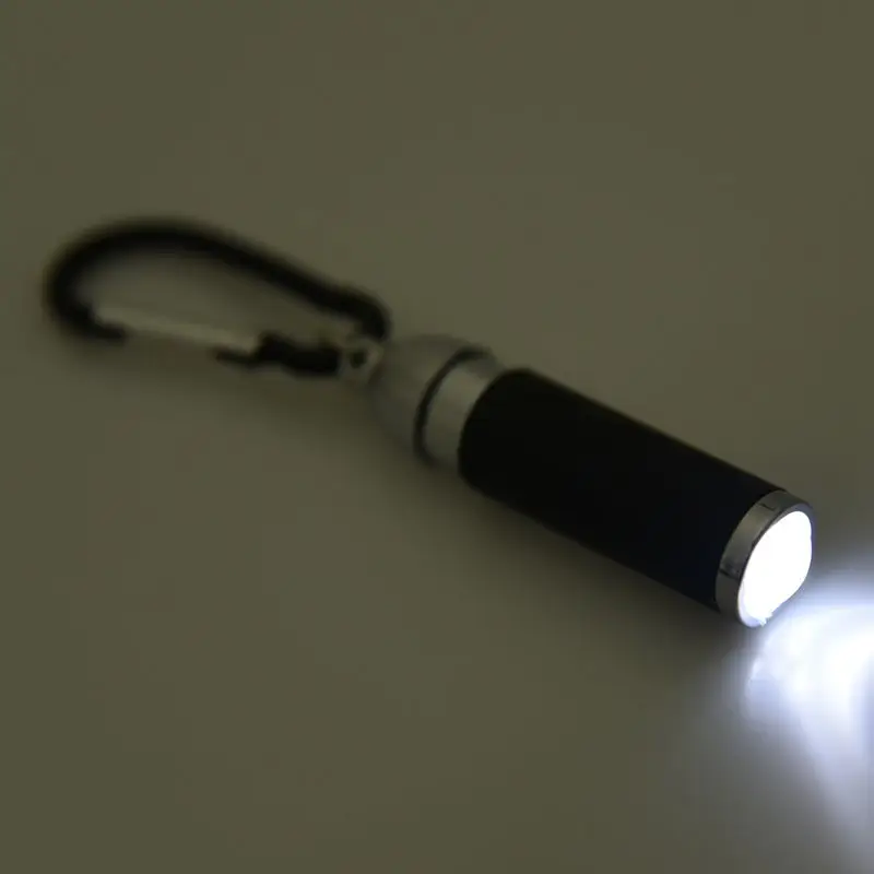 

ULTRA BRIGHT LED CAMPING Flashlight Mini Torch Lamp Light Keychain Keyring,Black 2 PCS