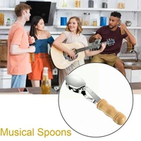 wooden handle music spoon spoon spoon castanets musical instrument spoon musical spoons spoon instrument musical u3g1