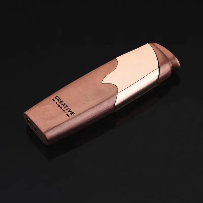 Ветрозащитная газовая легкие металлические зажигалки креативная портативная