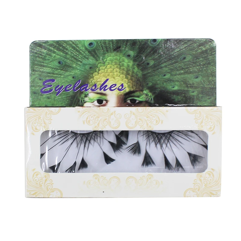 1 пара перьев накладные ресницы для подиума 100% ресница ручной работы инструмент