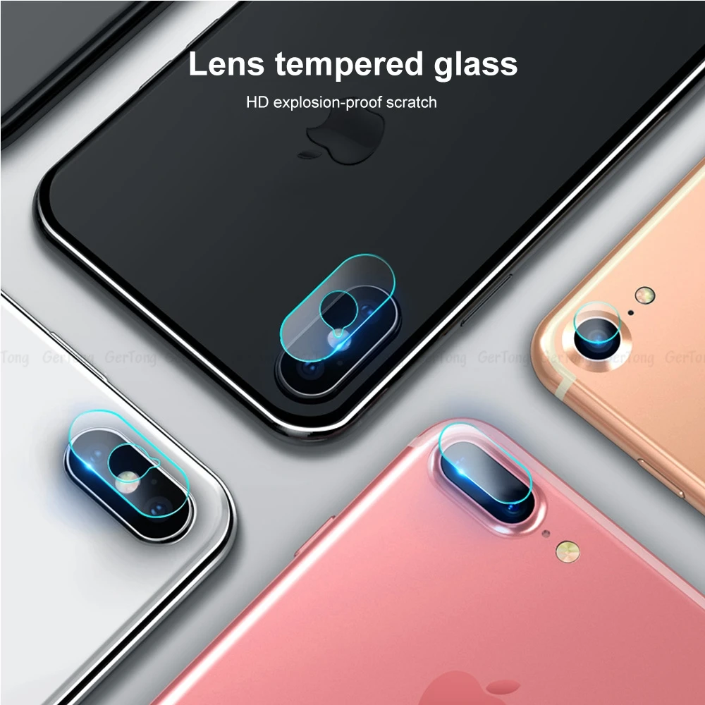 VEVICE Защита объектива камеры стекло для iPhone 8 7 6 6s Plus XS закаленное на X Max XR 10