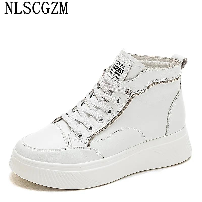 

Ladies Slip on Shoes for Women 2022 Loafers Woman Vulcanize Shoes Plataforma Casuales Leather Casual Shoes Crystal Zapatos Mujer