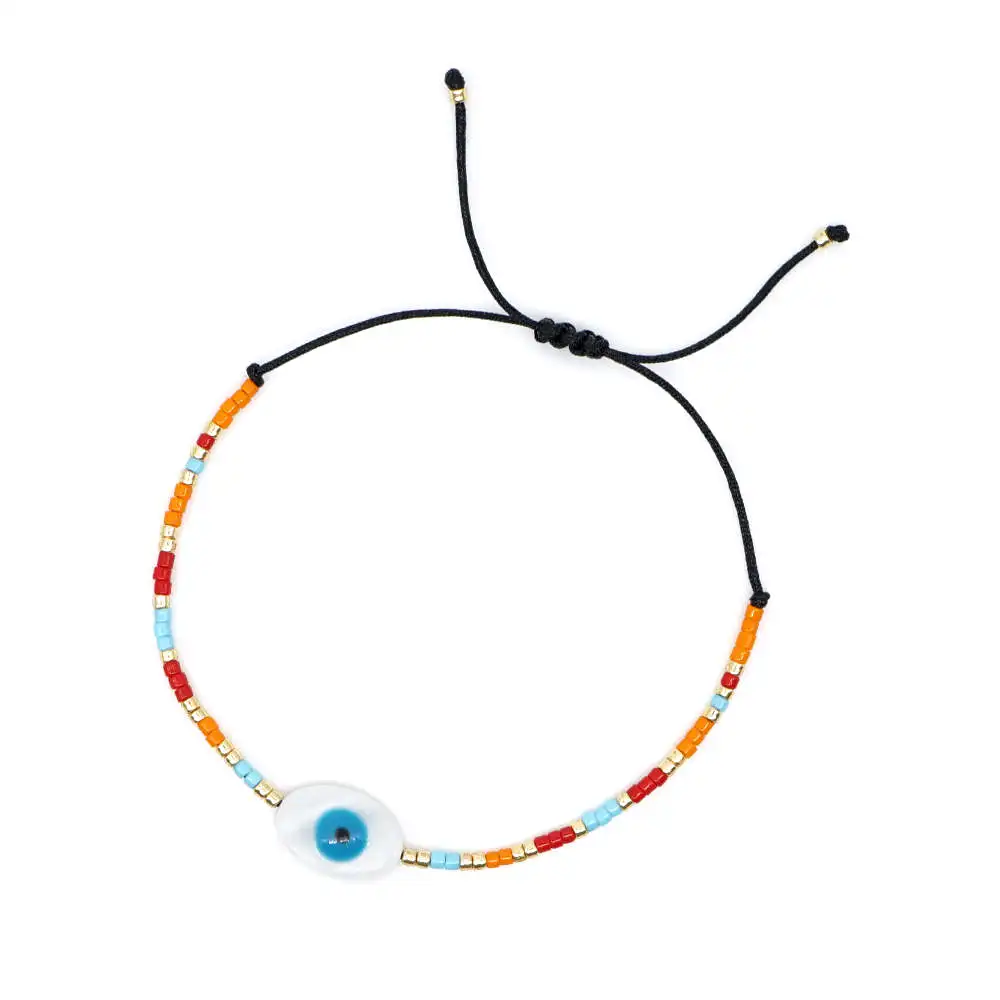 Go2boho MIYUKI Evil Eye браслеты Fatima ручной браслет женские крест Pulsera Mujer Boho шикарные летние пляжные ювелирные изделия со звездами Bijoux