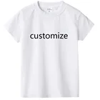 Белая и черная детская футболка на заказ