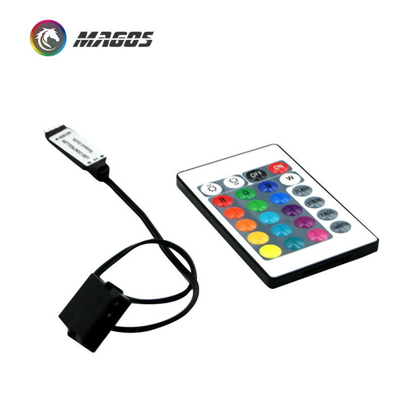 Rgb контроллер RF чехол светодиодный 3pin 5 В или 4pin 12 rgb аура синхронизация Molex блок