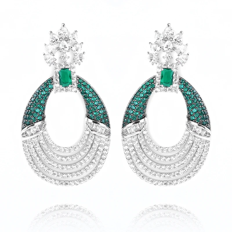 Очень девушка 53 мм Роскошные Большие капли воды серьги полые геометрические