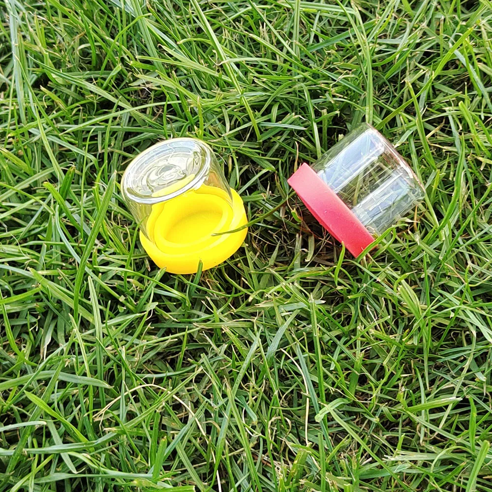 HORNET антипригарное стекло FDA силиконовый контейнер для воска масла Dab 8 мл