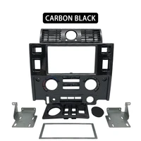 car styling stereo double 2 din dash kit dashboard center console for land rover defender glossy black matt black carbon look