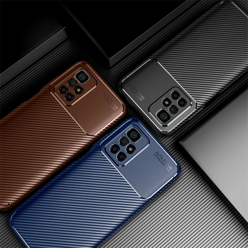 pocom4 pro case carbon fiber rubber phone cover for poco poko pocco little m4pro m 4 pro 4pro m4 pro 4g 5g nfc nfs protect funda free global shipping