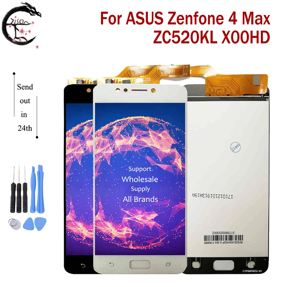 ЖК-дисплей 5,5 дюйма для ASUS Zenfone 4 Max ZC520KL X00HD, сенсорный экран с дигитайзером в сборе, дисплей ZC520KL, качество AAA